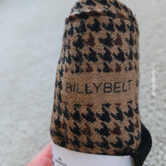 NWT BILLYBELT 100% Wool Houndstooth Scarf Lightweight French France - Picture 2 of 9